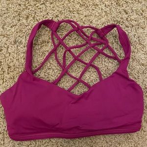 Purple/pink lululemon sports bra